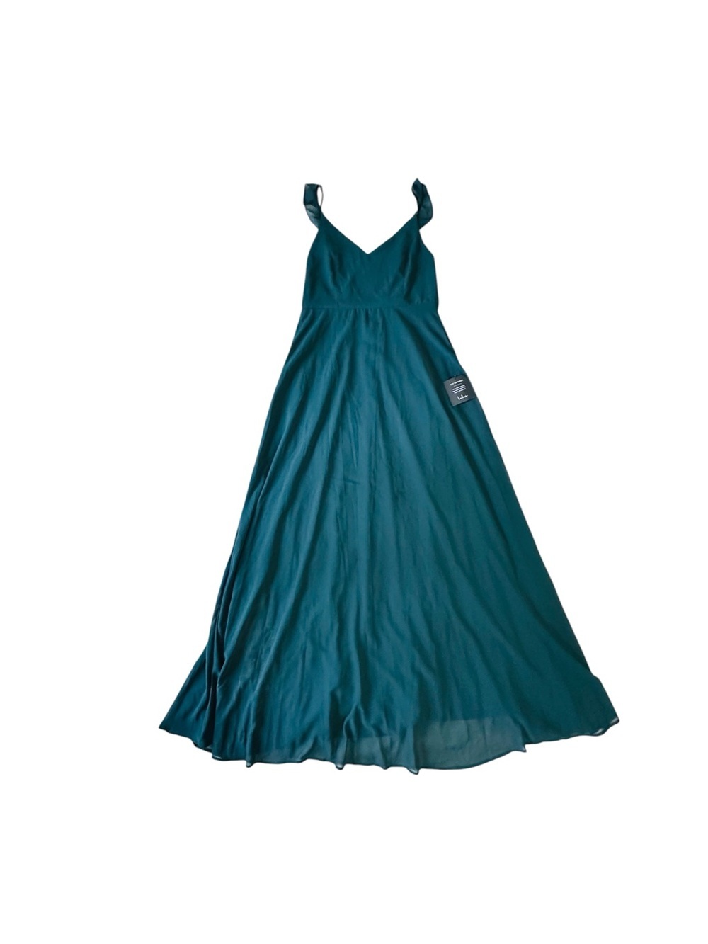 Lulu's Meteoric Rise Emerald Teal Green Maxi Dress Womens Large NWT - Picture 5 of 10